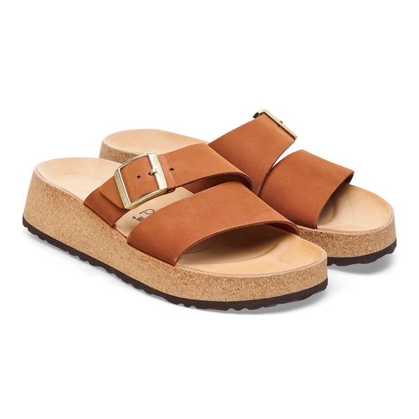 1026892 Almina Nubuck Leather Pecan – Naturally Birkenstock / Red