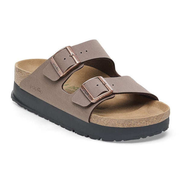 BIRKENSTOCK　39/25cm Birkenstock Womens Footbed Sandals, Faux Leather Buckle, Stone