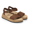 1028378 Glenda Nubuck Leather Dark Tea