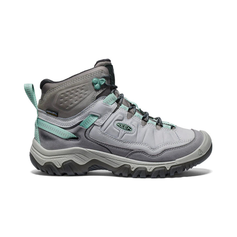1028989 Keen Women's Targhee IV Mid WP Hiking Boot Alloy/Granite