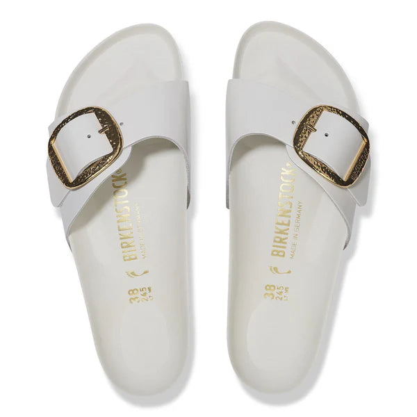 1029522 Madrid Hammered Big Buckle Natural Leather Patent