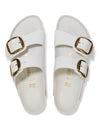 1029520 Arizona Hammered Big Buckle Natural Leather Patent