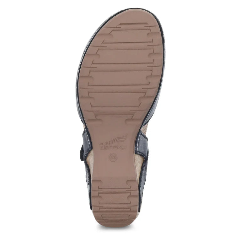 1710-501600 Dansko Tiffani - Black Milled Burnished