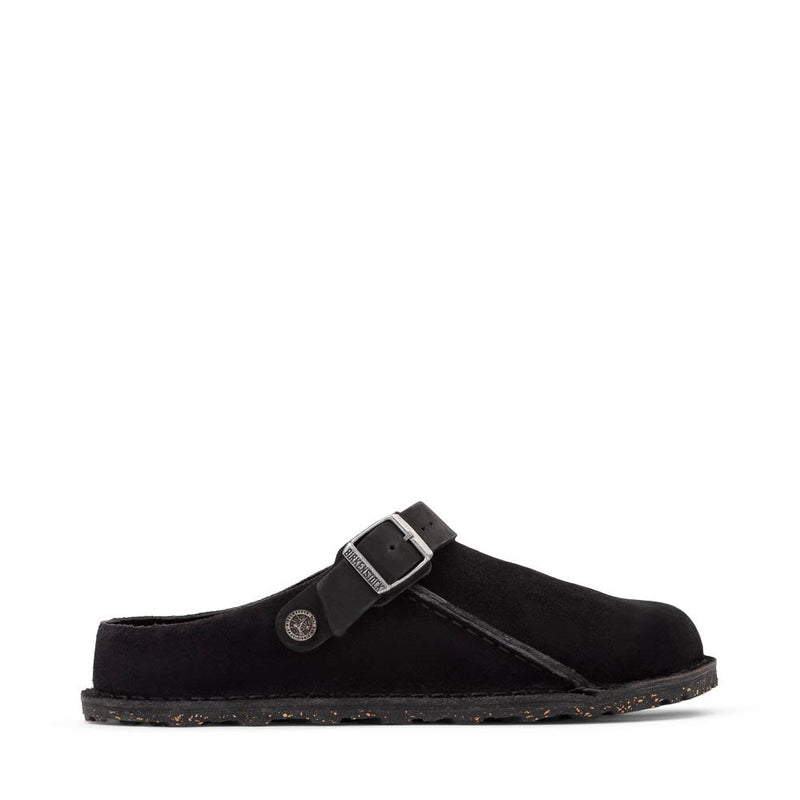 1025323 Lutry Premium Suede Black – Naturally Birkenstock / Red