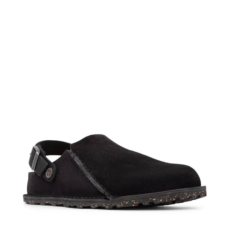 1025323 Lutry Premium Suede Black – Naturally Birkenstock / Red
