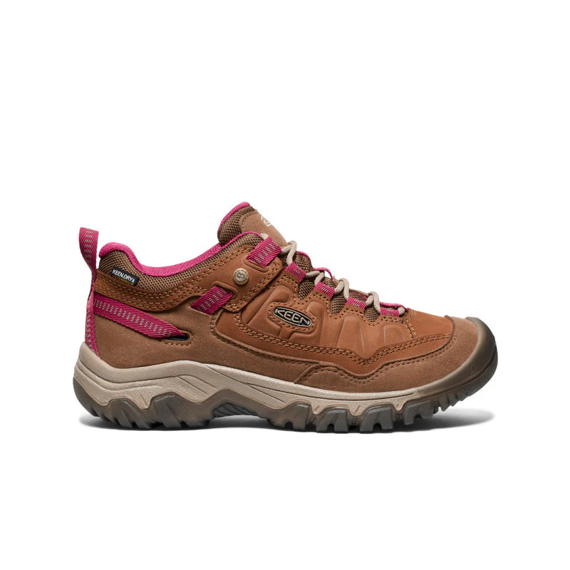 1030690 Keen Women's Targhee IV Low WP Hiking Shoe Bison/Beaujola