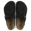 660473 Boston Soft Footbed Black Suede