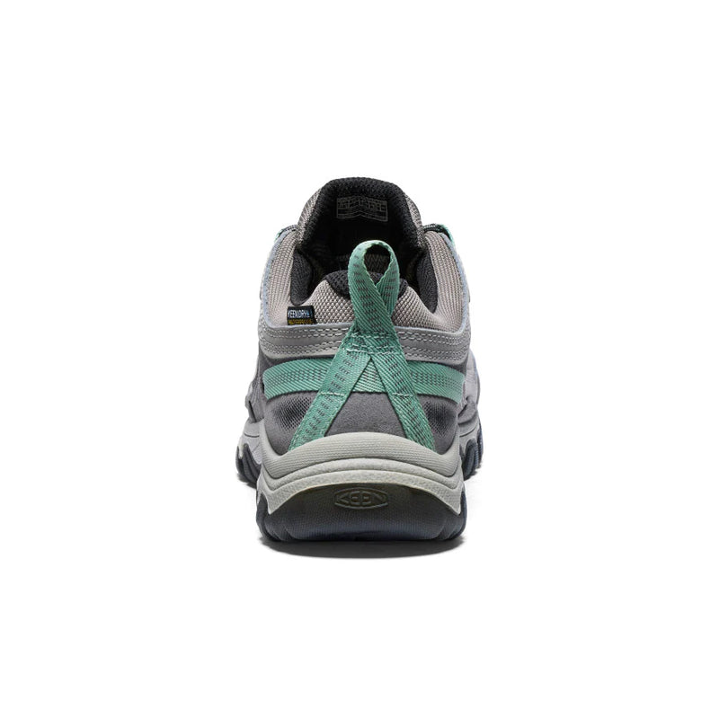 1028992 Keen Women's Targhee IV Low WP Hiking Boot Alloy/Granite Green