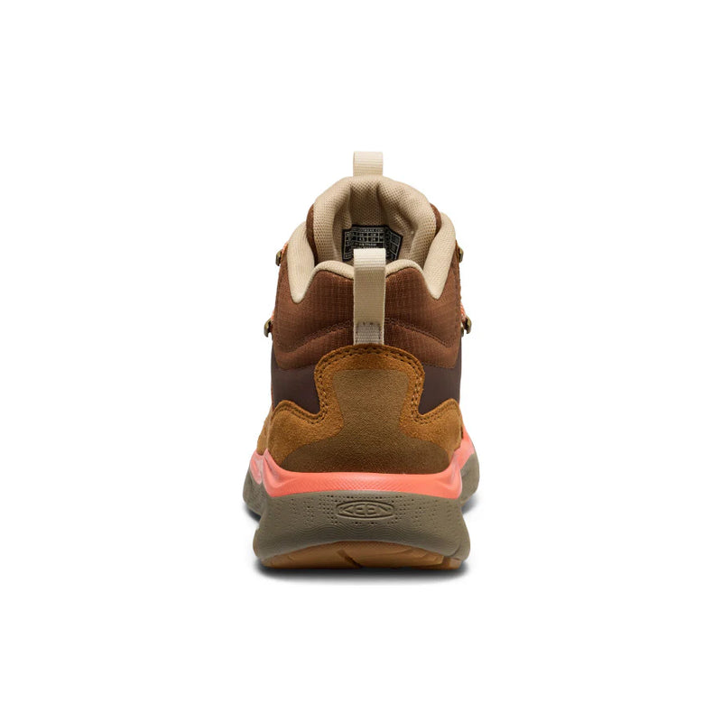 1031190 Keen Women's Leiki WP Mid Hiking Boot Safari/Chipmunk