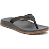 JCH109872Z Chaco Women's Lowdown Leather Flip Flop Black