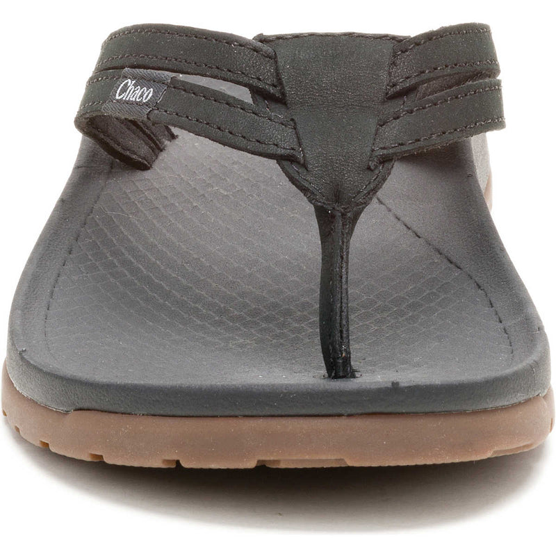JCH109872Z Chaco Women's Lowdown Leather Flip Flop Black