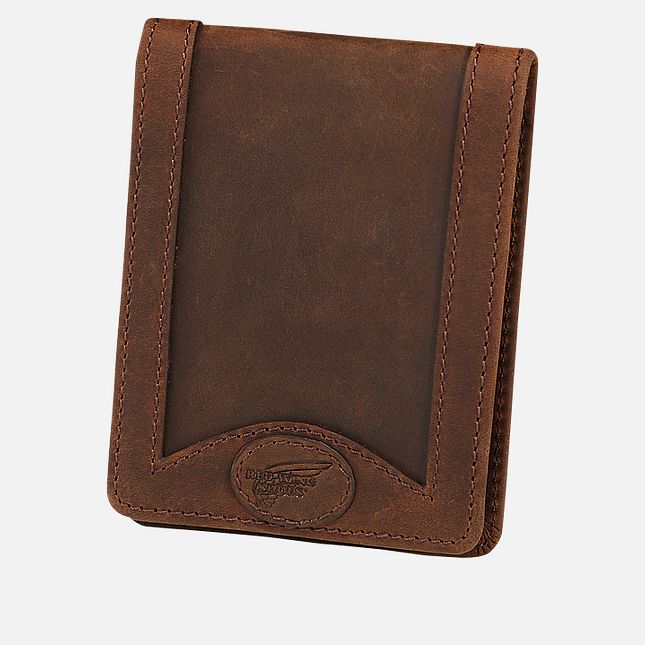 96570 Red Wing Bi-Fold Wallet Brown Leather