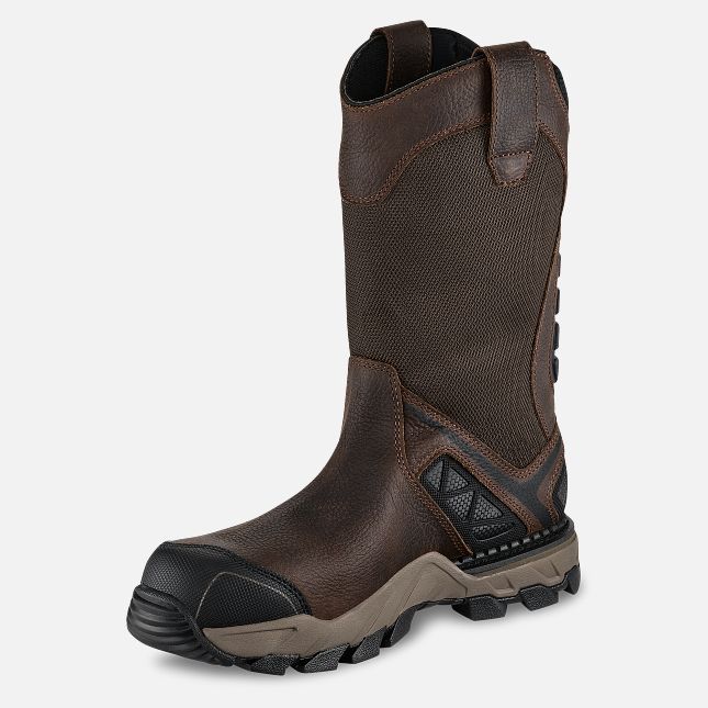 B＋com4XLite 83984 Irish Setter Men's Crosby 11' Safety Toe Pull-On Boot NT WP