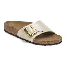 1029393 Catalina Luxe Buckle Birko Flor Graceful Pearl White