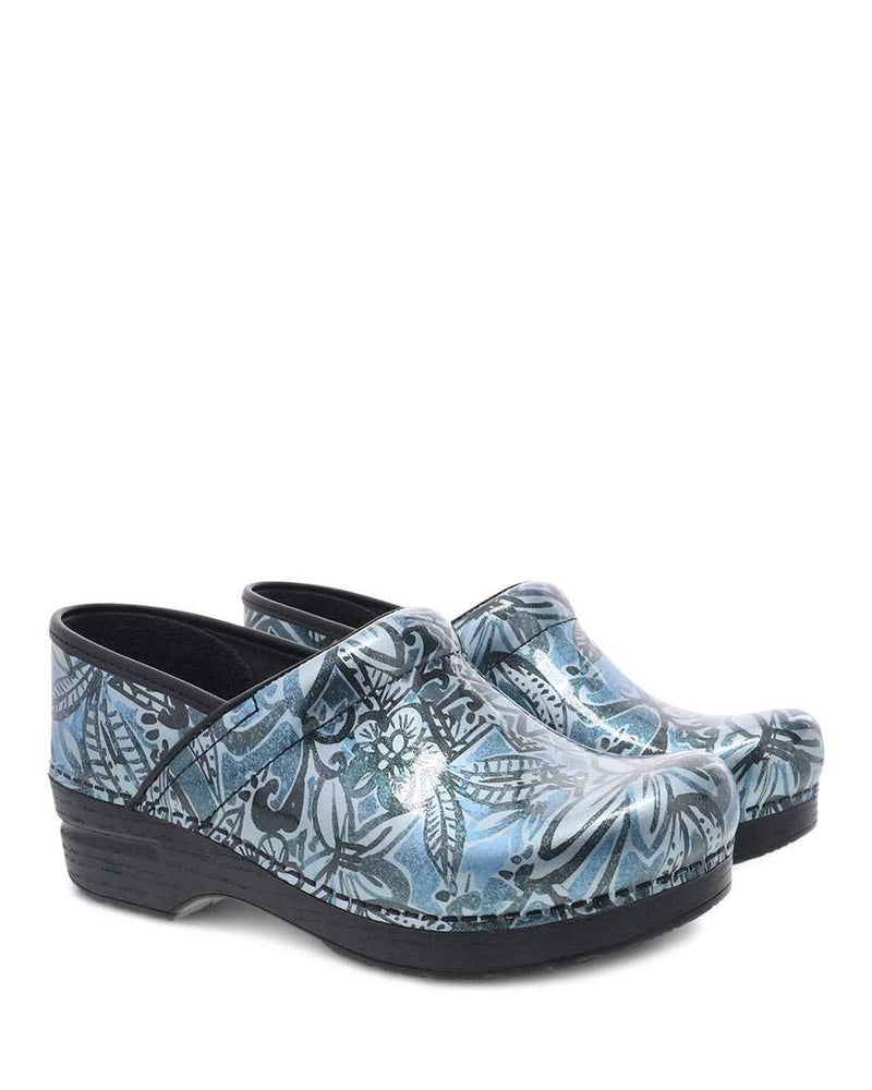 806-710202 Dansko Professional Denim Floral Patent