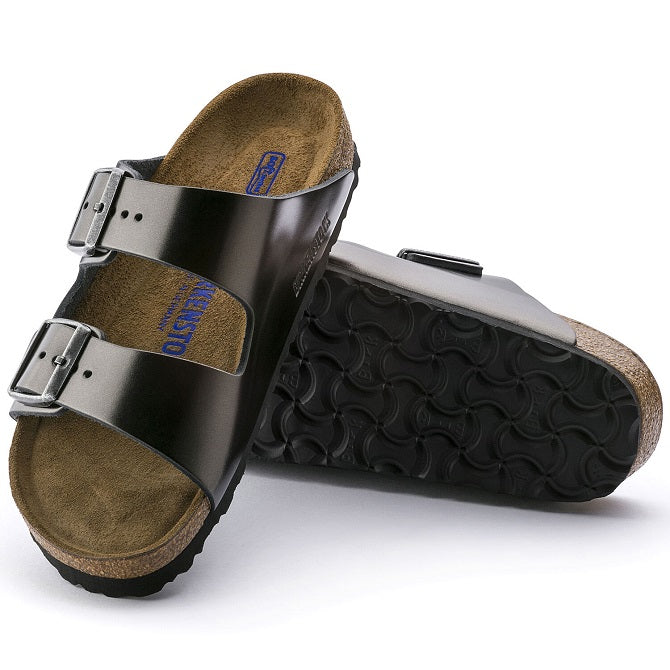 1000292 Arizona Leather Metallic Anthracite – Naturally Birkenstock