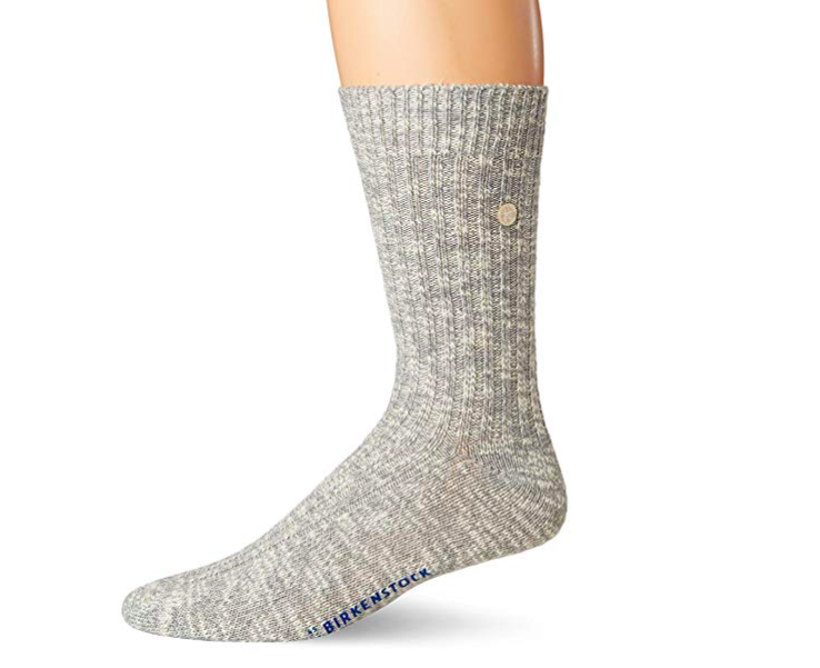 1008060 Birkenstock Men's Cotton Socks Gray/White