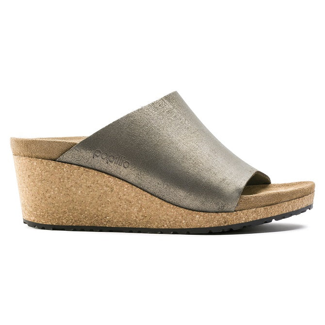 1014879 Namica Suede Leather Washed Metallic Stone