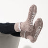 1015041 Birkenstock Women's Slub Lace Socks Tawny Port
