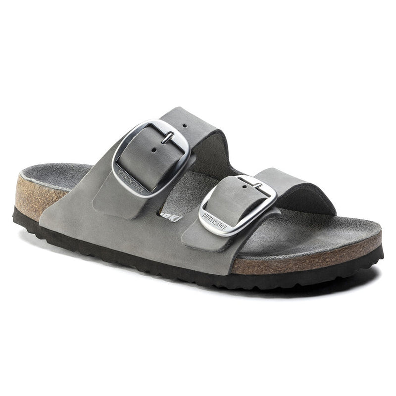 1021751 Arizona Big Buckle Nubuck Leather Dove Gray