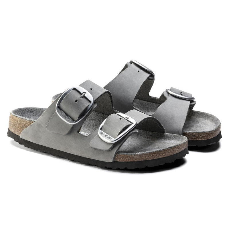 1021751 Arizona Big Buckle Nubuck Leather Dove Gray