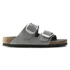 1021751 Arizona Big Buckle Nubuck Leather Dove Gray