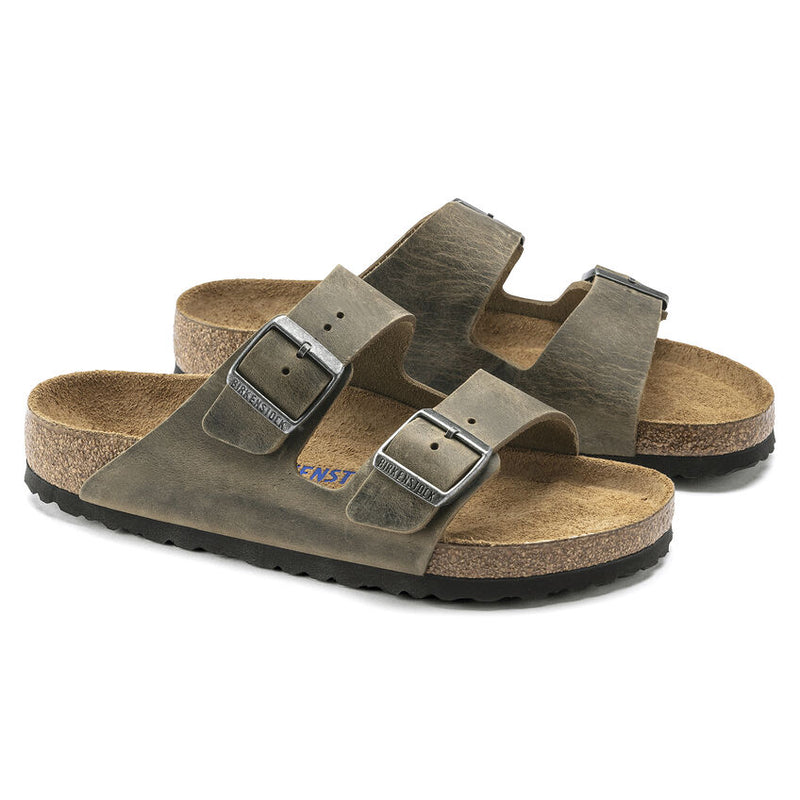 1019313 Arizona Oiled Leather Faded Khaki Soft Footbed