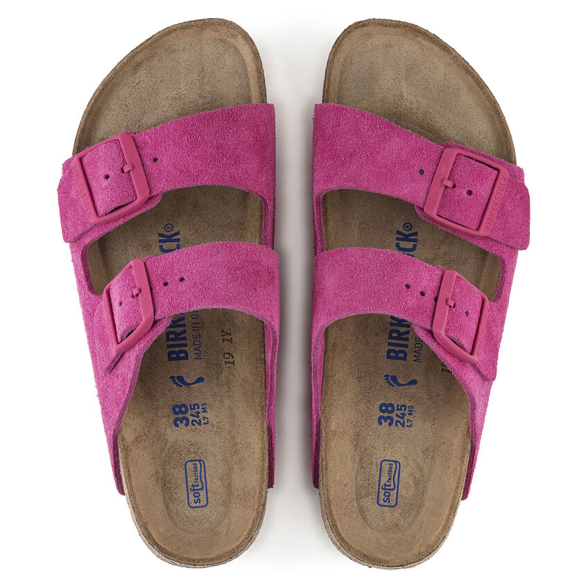 Birkenstock arizona sales soft footbed pink