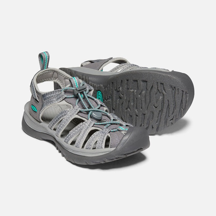 1022814 Keen Women's Whisper Medium Grey/Peacock Green