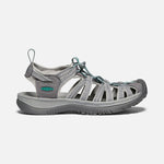 1022814 Keen Women's Whisper Medium Grey/Peacock Green