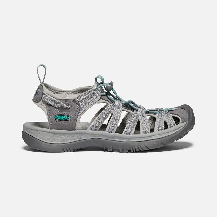 1022814 Keen Women's Whisper Medium Grey/Peacock Green