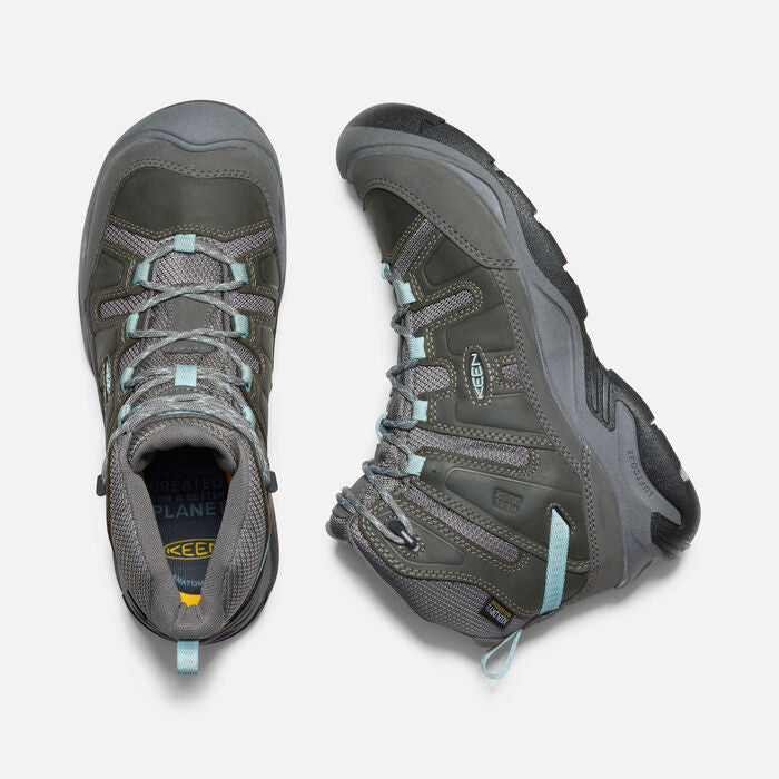 1026763 Keen Women's Circadia Mid Waterproof Steel Grey/Cloud