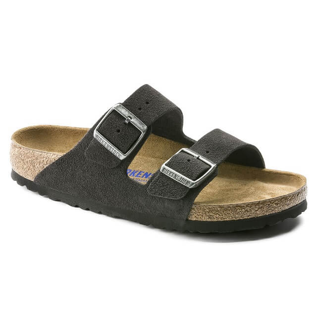 552321 Arizona Velvet Grey Suede Soft Footbed