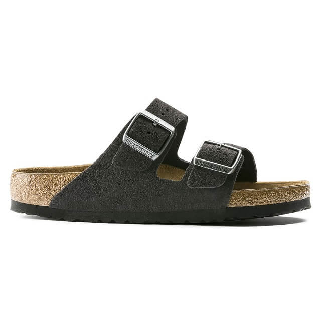 552321 Arizona Velvet Grey Suede Soft Footbed