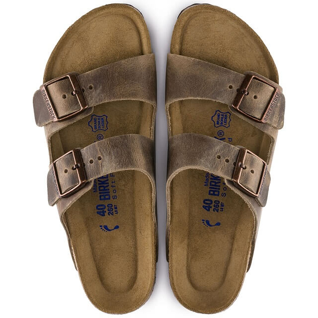 birkenstock arizona leather tobacco Cork Brown Oiled Sandal-Wide, Size 36, Regular adding stability and reducing foot fatigue when youre on the move Birkenstock Arizona Regulard Width in