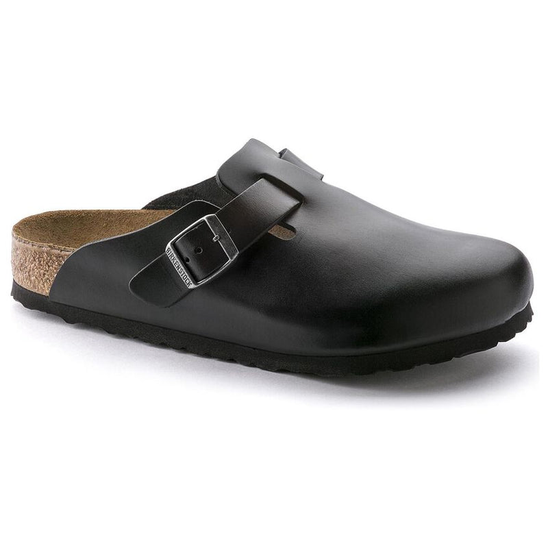 059831 Birkenstock Boston SFB Amalfi Leather Black – Naturally Birkenstock