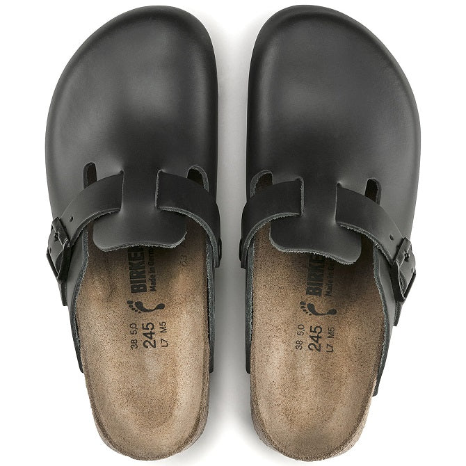 060194 Birkenstock Boston Professional Super Grip Leather Black