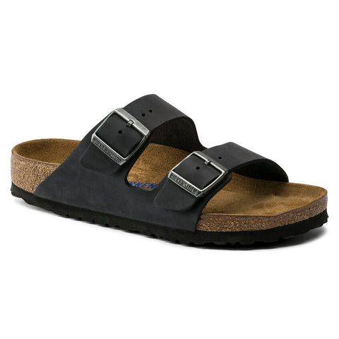 752481 Arizona Oiled Black Leather SFB – Naturally Birkenstock