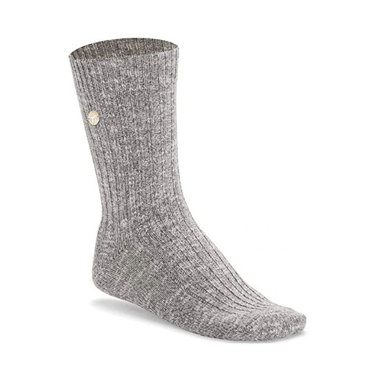 1002533 Birkenstock Men's Cotton Slub Socks Gray/White