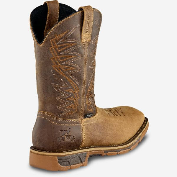 83912 Irish Setter Men's Marshall 11" Waterproof Pull-On Square Steel Toe